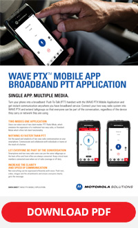 Motorola WAVE-PTX Mobile App Download